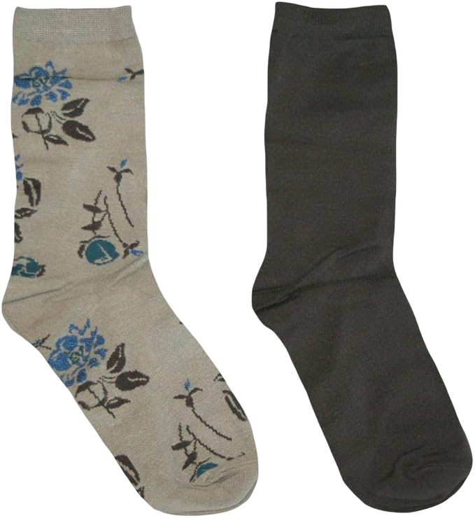 Womens' Juniors Floral Crew Socks