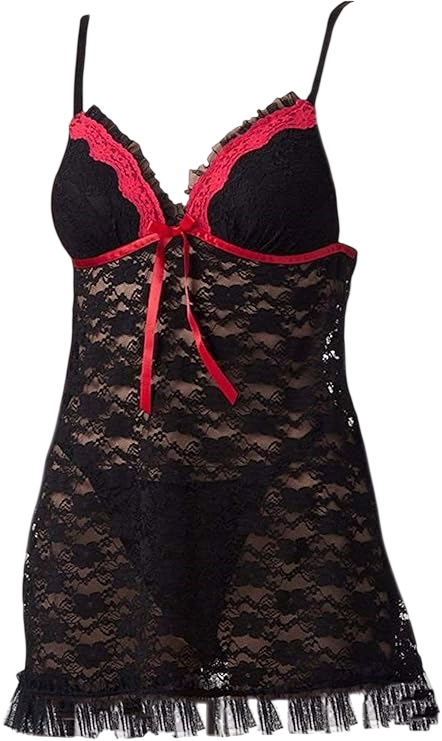 Ruffles & Lace Babydoll & G-String Set by Apt 9